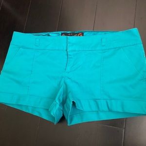 Turquoise shorts